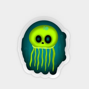 Skull Jellyfish Sticker